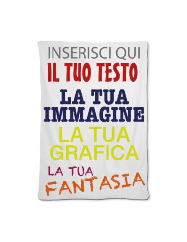 Gruppo Veneziano - coperta personalizzata - plaid in pile personalizzato con foto , testi o loghi - ideale per regalo di ogni occasione - 100% made in italy